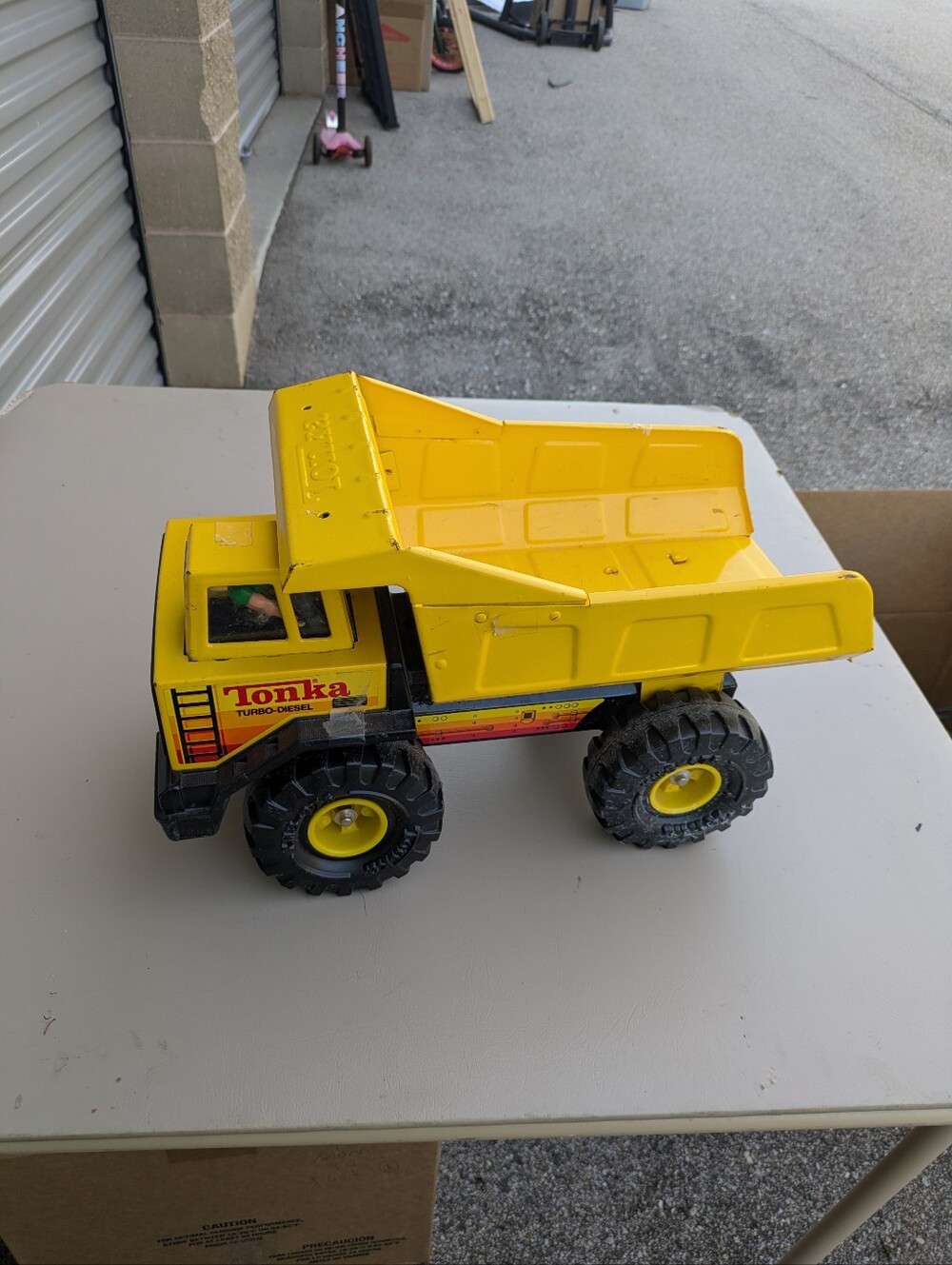 Vintage 80's Tonka Turbo-Diesel Metal Dump Truck 1980